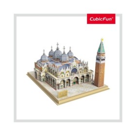 Cubic Fun - Puzzle 3D si Brosura-Piata San Marco 107 Piese Cubic Fun - 1